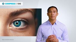 Screenshot of a man presenting the topic 'JPEG Quality in a nutshell'